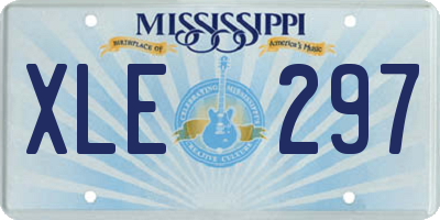 MS license plate XLE297