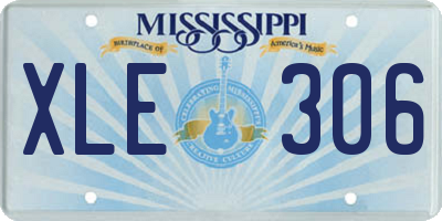 MS license plate XLE306