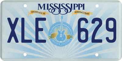 MS license plate XLE629