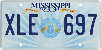 MS license plate XLE697