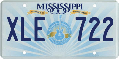 MS license plate XLE722