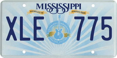 MS license plate XLE775