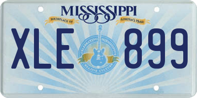 MS license plate XLE899
