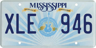 MS license plate XLE946