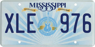 MS license plate XLE976