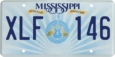 MS license plate XLF146