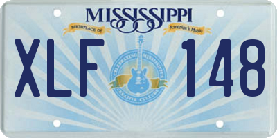 MS license plate XLF148