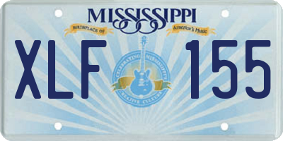 MS license plate XLF155