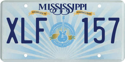 MS license plate XLF157