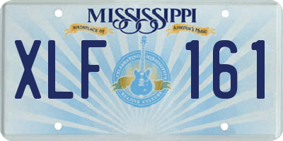 MS license plate XLF161