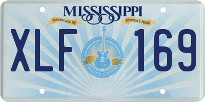 MS license plate XLF169