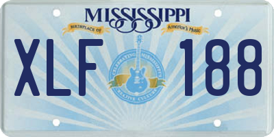 MS license plate XLF188
