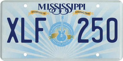 MS license plate XLF250