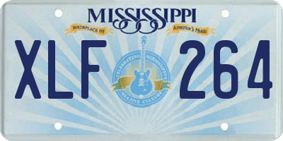 MS license plate XLF264