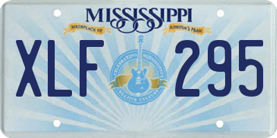 MS license plate XLF295