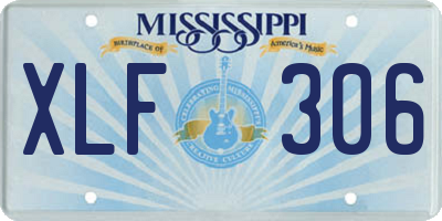 MS license plate XLF306