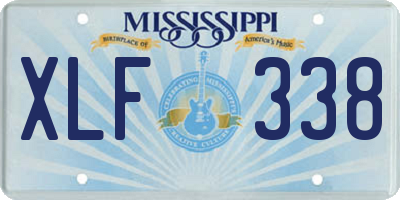MS license plate XLF338
