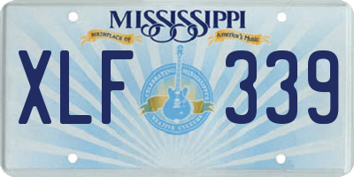 MS license plate XLF339