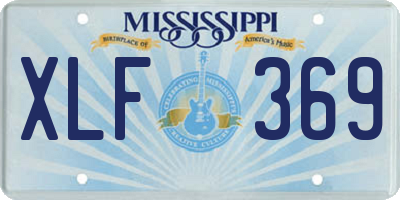 MS license plate XLF369