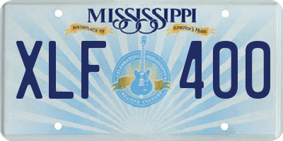 MS license plate XLF400
