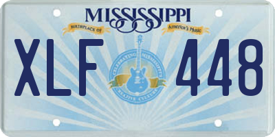 MS license plate XLF448