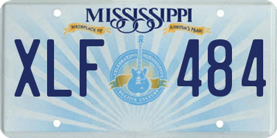MS license plate XLF484