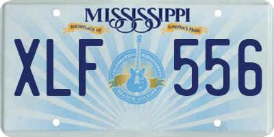 MS license plate XLF556