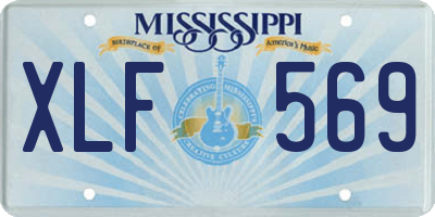 MS license plate XLF569
