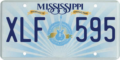 MS license plate XLF595