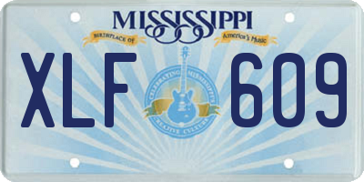 MS license plate XLF609