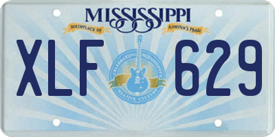 MS license plate XLF629