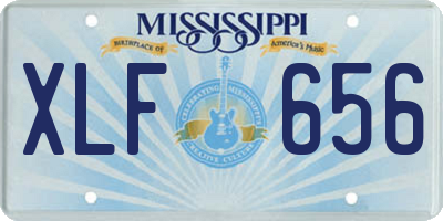 MS license plate XLF656