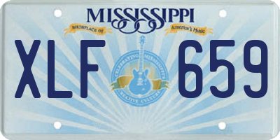 MS license plate XLF659