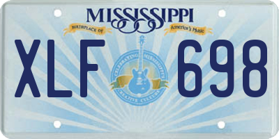 MS license plate XLF698