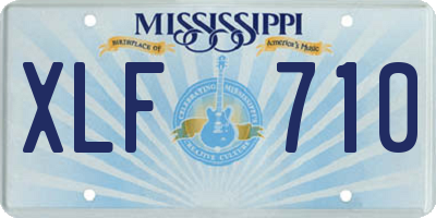 MS license plate XLF710