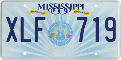 MS license plate XLF719