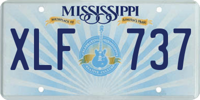 MS license plate XLF737