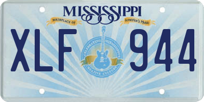 MS license plate XLF944