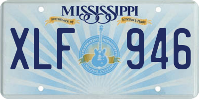 MS license plate XLF946