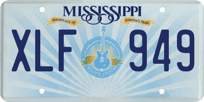 MS license plate XLF949