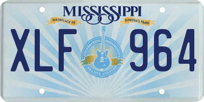 MS license plate XLF964