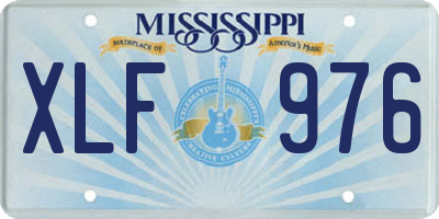 MS license plate XLF976
