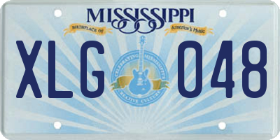 MS license plate XLG048