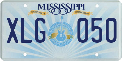 MS license plate XLG050