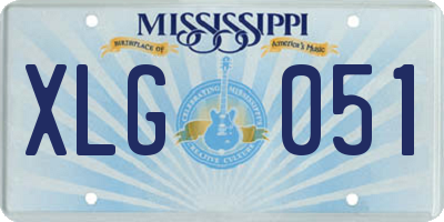 MS license plate XLG051