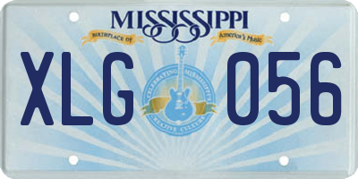 MS license plate XLG056