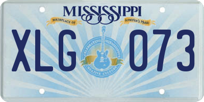 MS license plate XLG073