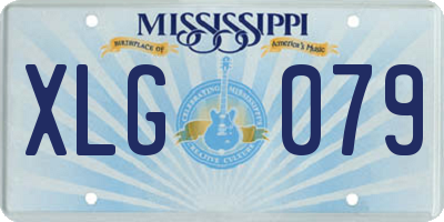 MS license plate XLG079