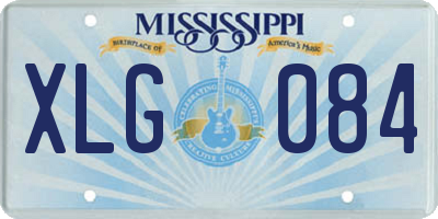 MS license plate XLG084