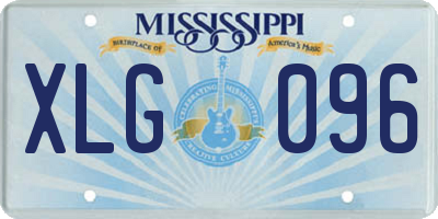 MS license plate XLG096